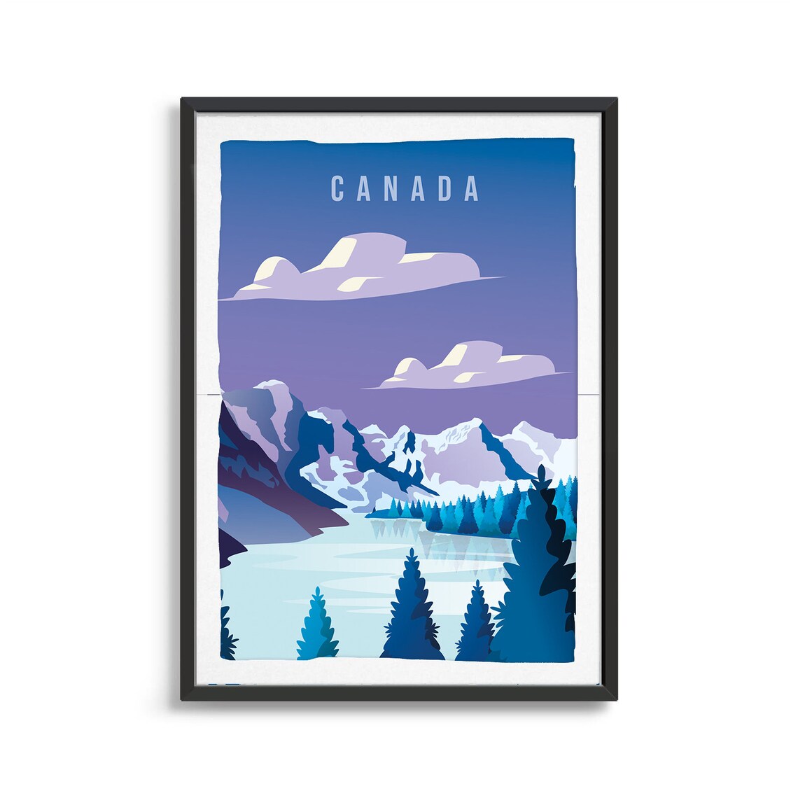 Canada Travel Illustration Poster Art Print - Image 2