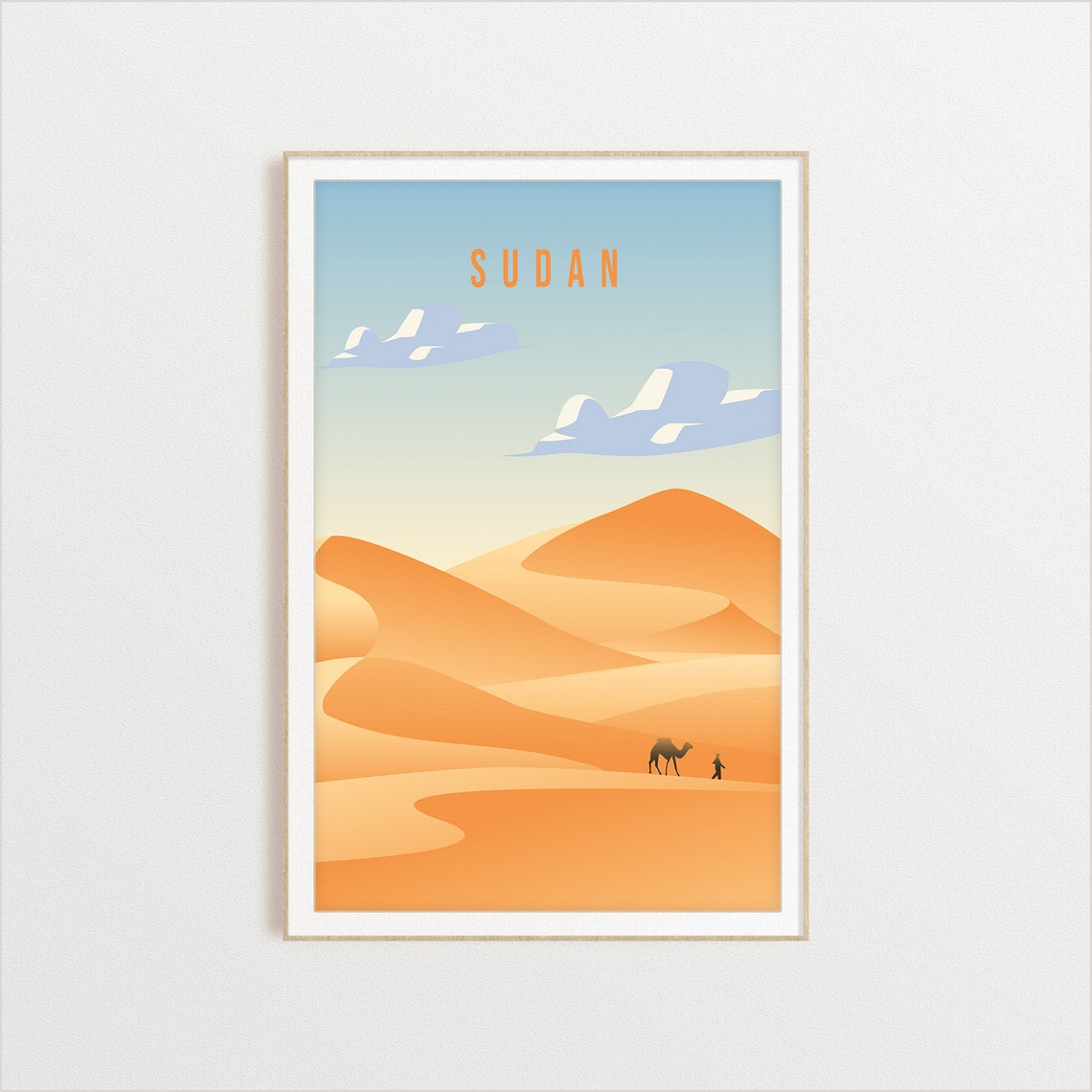 Sudan Country Poster Country Art Country Wall Art Country Print Country Poster Country Print Travel Gift Travel Illustration - Image 2
