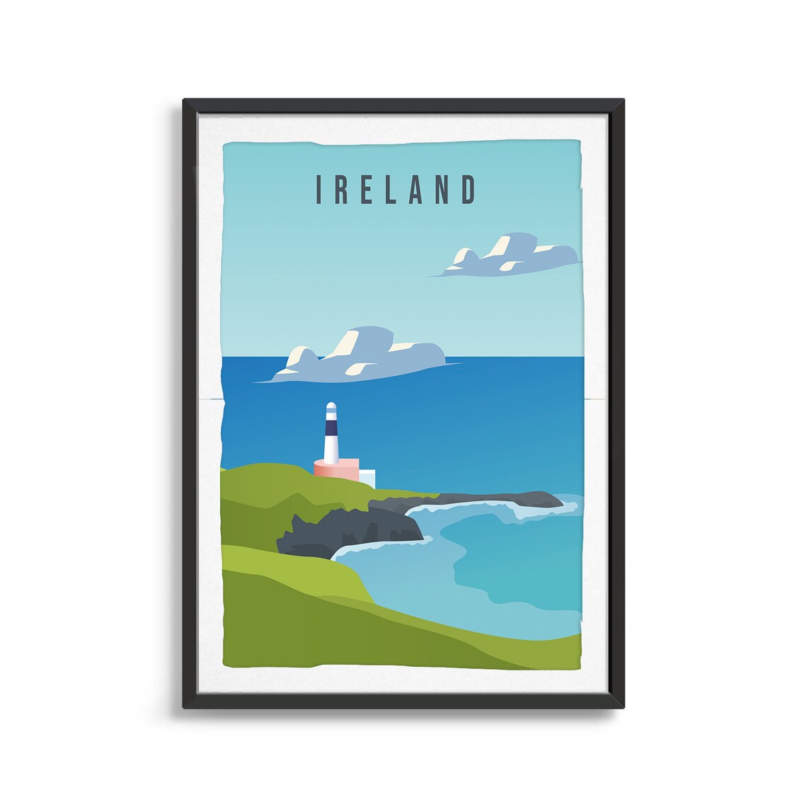 Ireland Travel Illustration, Country Poster Art Print - Image 2