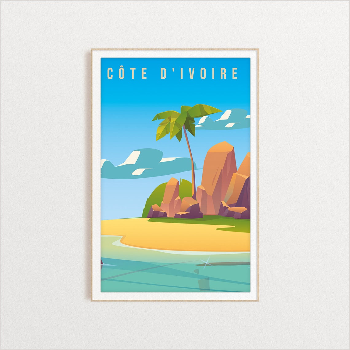 Cte Divoire Poster City Art City Wall Art City Print World Print Country Poster Country Print Country Art Travel Illustration - Image 2