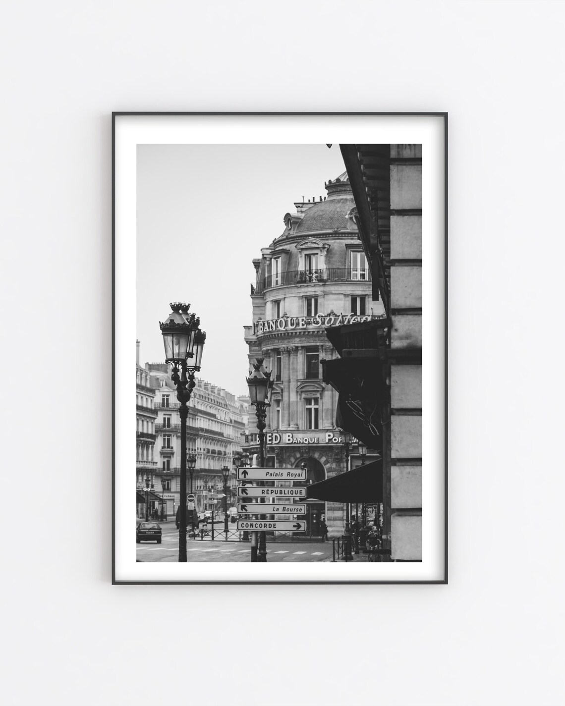 Black And White Paris Street Art Print, Architecture - Image 5