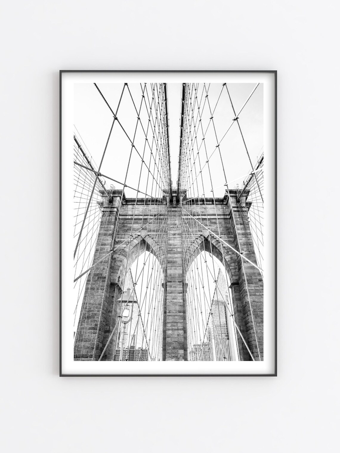 Brooklyn Bridge, New York Architecture Art Print - Image 3