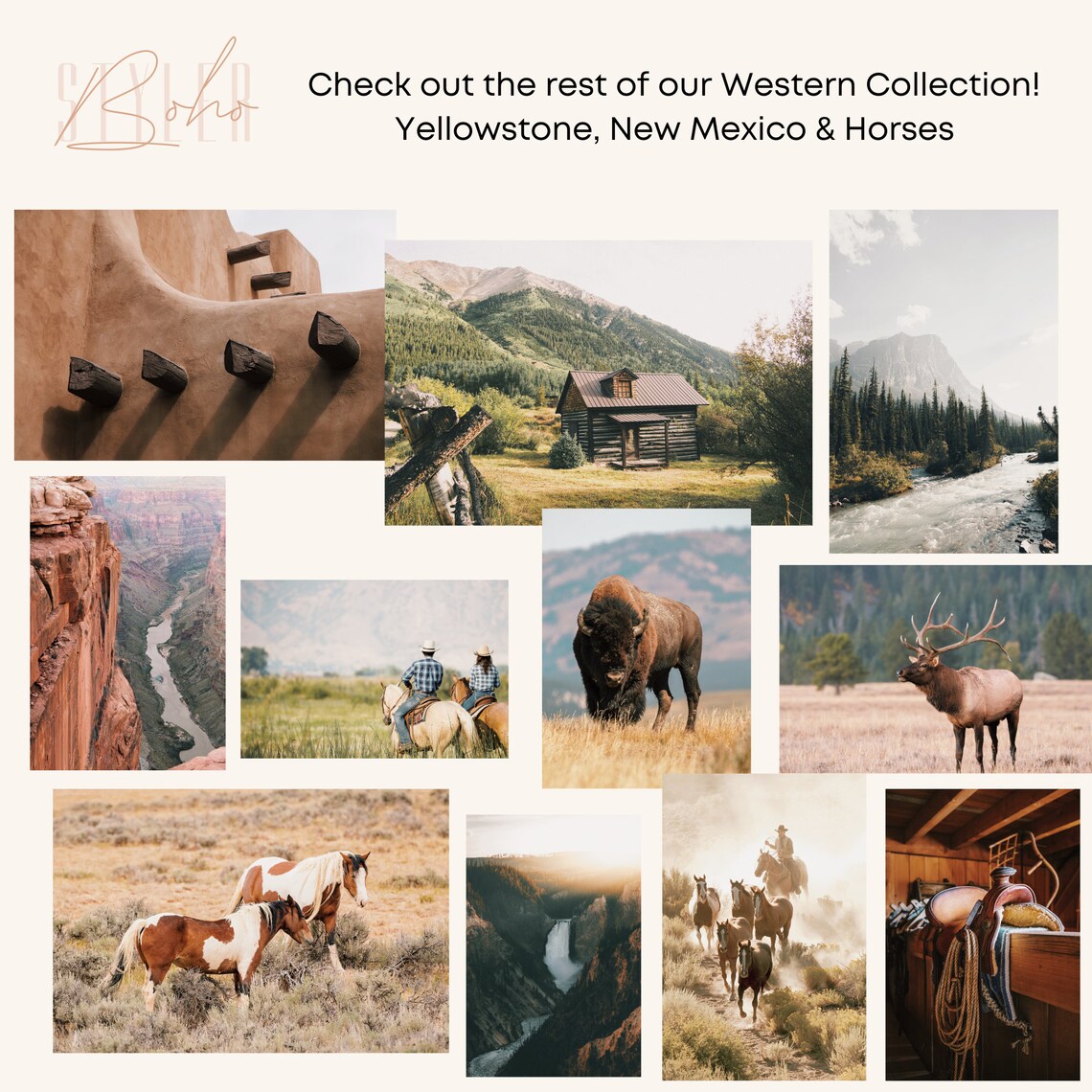 Mountain Forest Art Print, Modern Rustic Landscape - Image 2