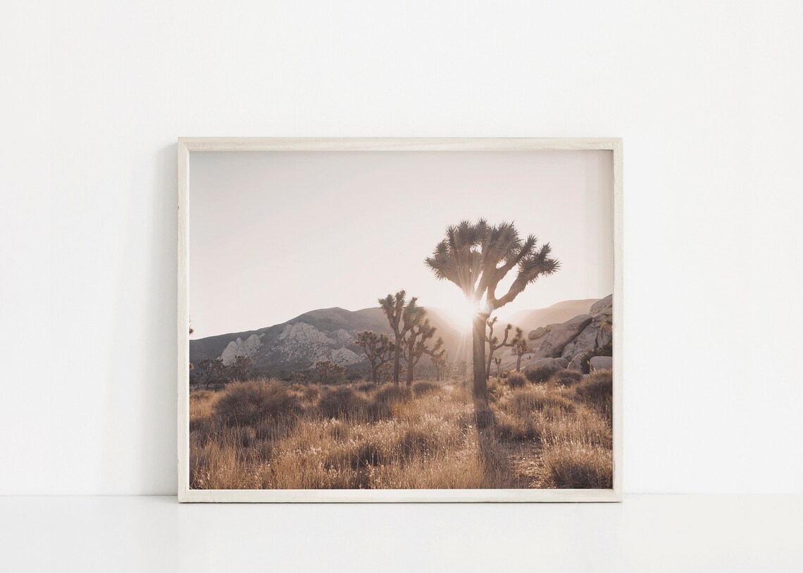 Joshua Tree Desert Modern Boho Art Print - Image 2