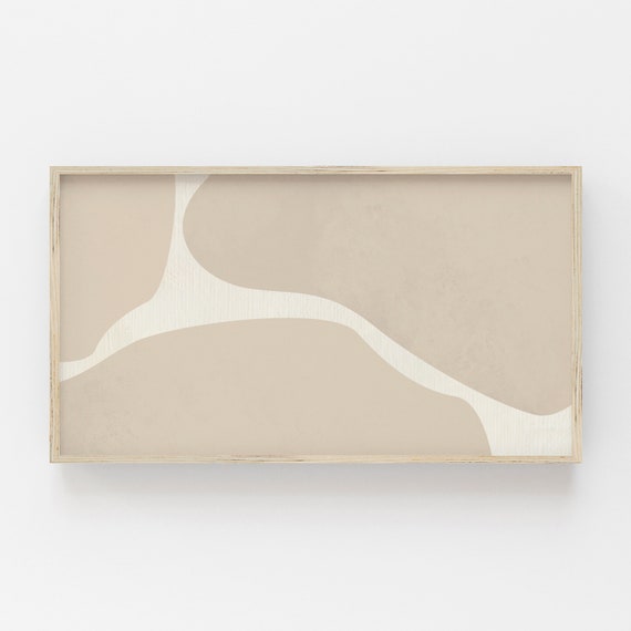 Frame Tv Art Neutral Boho Tv Art Art For Frame Tv Modern Abstract Shapes Photo Contemporary Art
