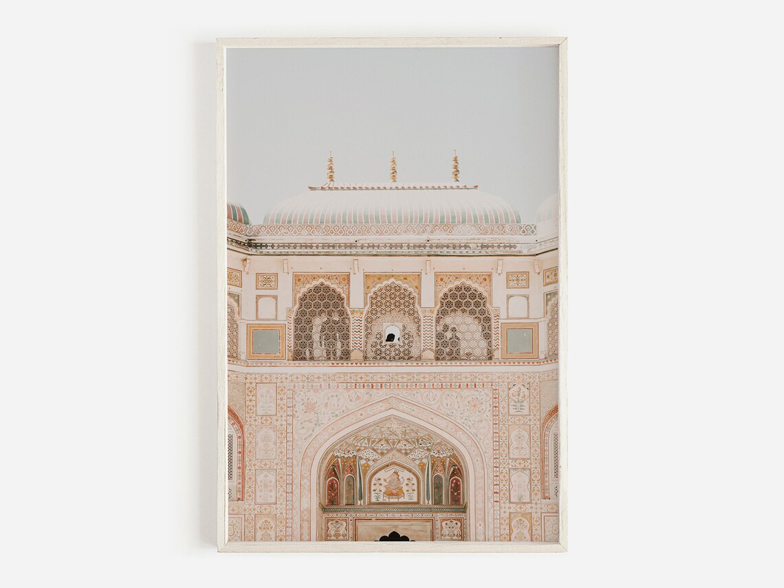 Amber Fort Moroccan Indian Architecture Art Print