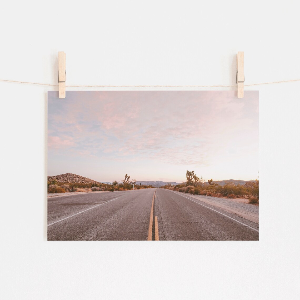 Joshua Tree Highway Desert Art Print, Arizona Landscape - Image 2