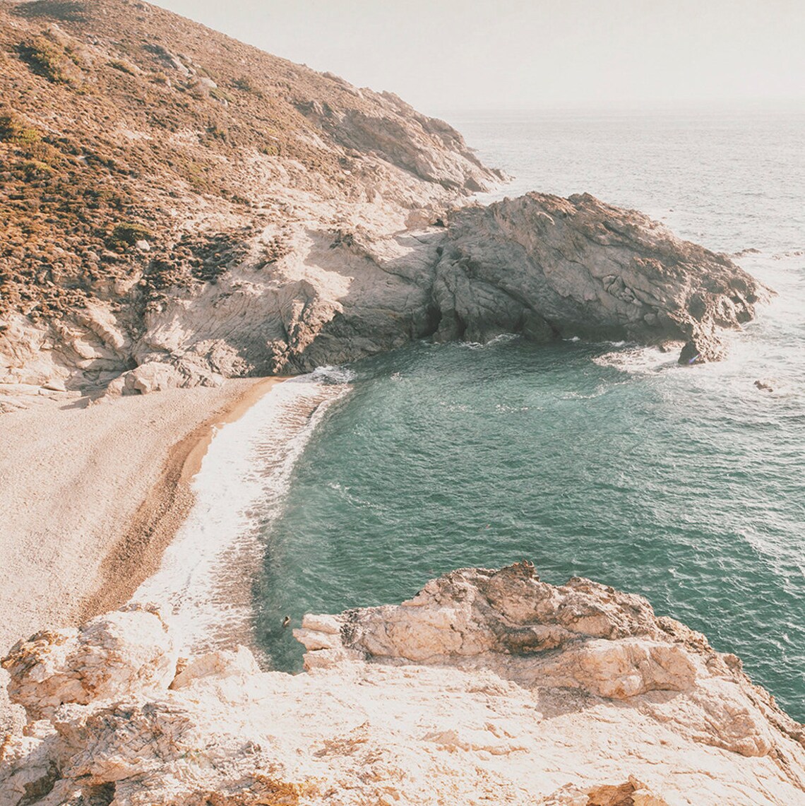 Rocky Cove Beach Boho California Coastal Art Print - Image 2