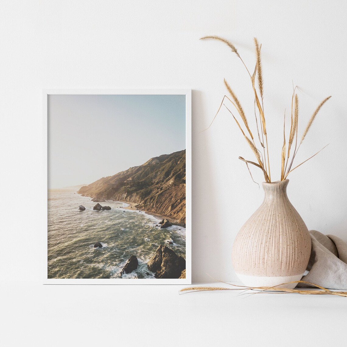 Coastal Beach Ocean Print, Boho Surf Wall Art - Image 3