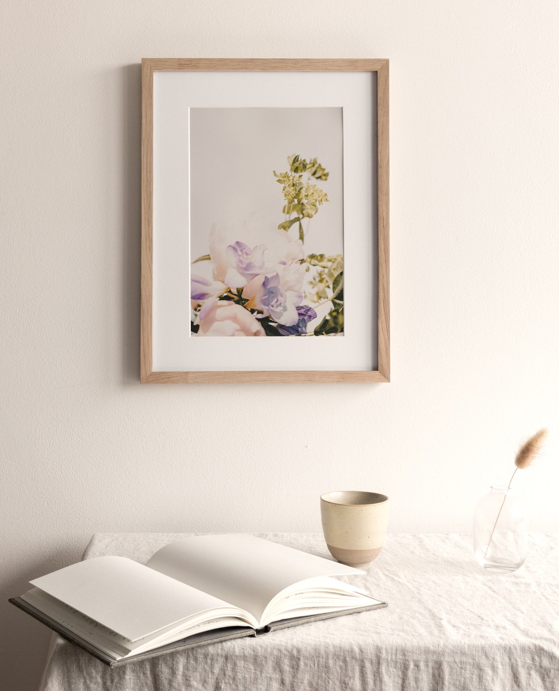 Pastel Lilac Blossoms Soft Light Dreamy Botanical Floral Wall Poster - Image 3