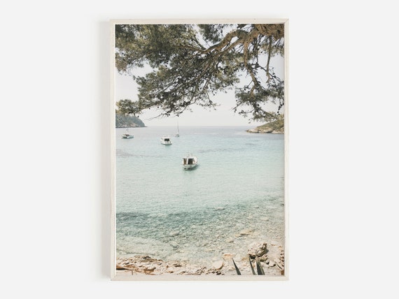 Capri Amalfi Coast Italy Travel Poster, Coastal View