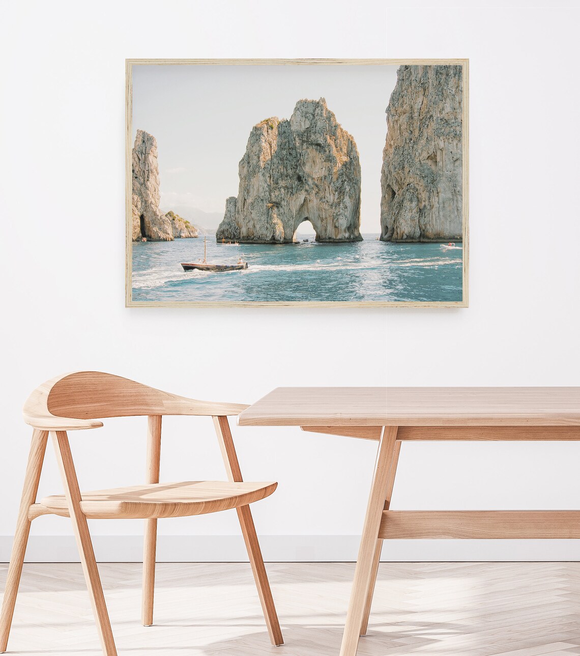 Faraglioni Rock Capri Italy Travel Poster - Image 4