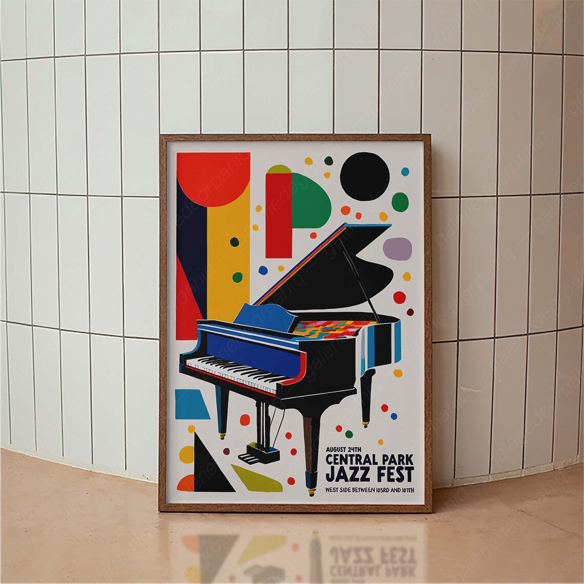 Central Park Jazz Festival, Vintage New York Poster