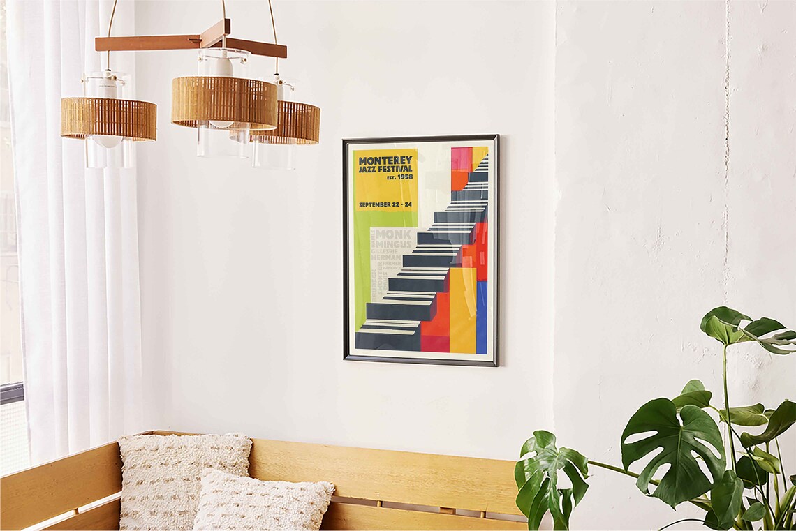 Monterey Jazz Festival Retro Concert Poster Print - Image 5