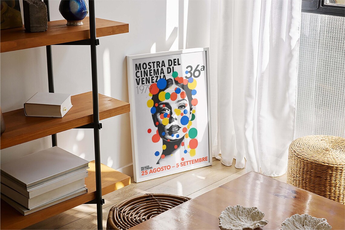 Venice Film Festival Vintage Poster Typography Print - Image 4