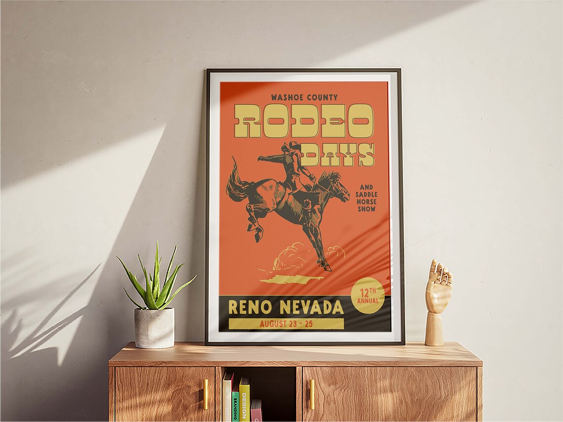 Vintage Rodeo Days Poster, Western Typography Print - Image 3