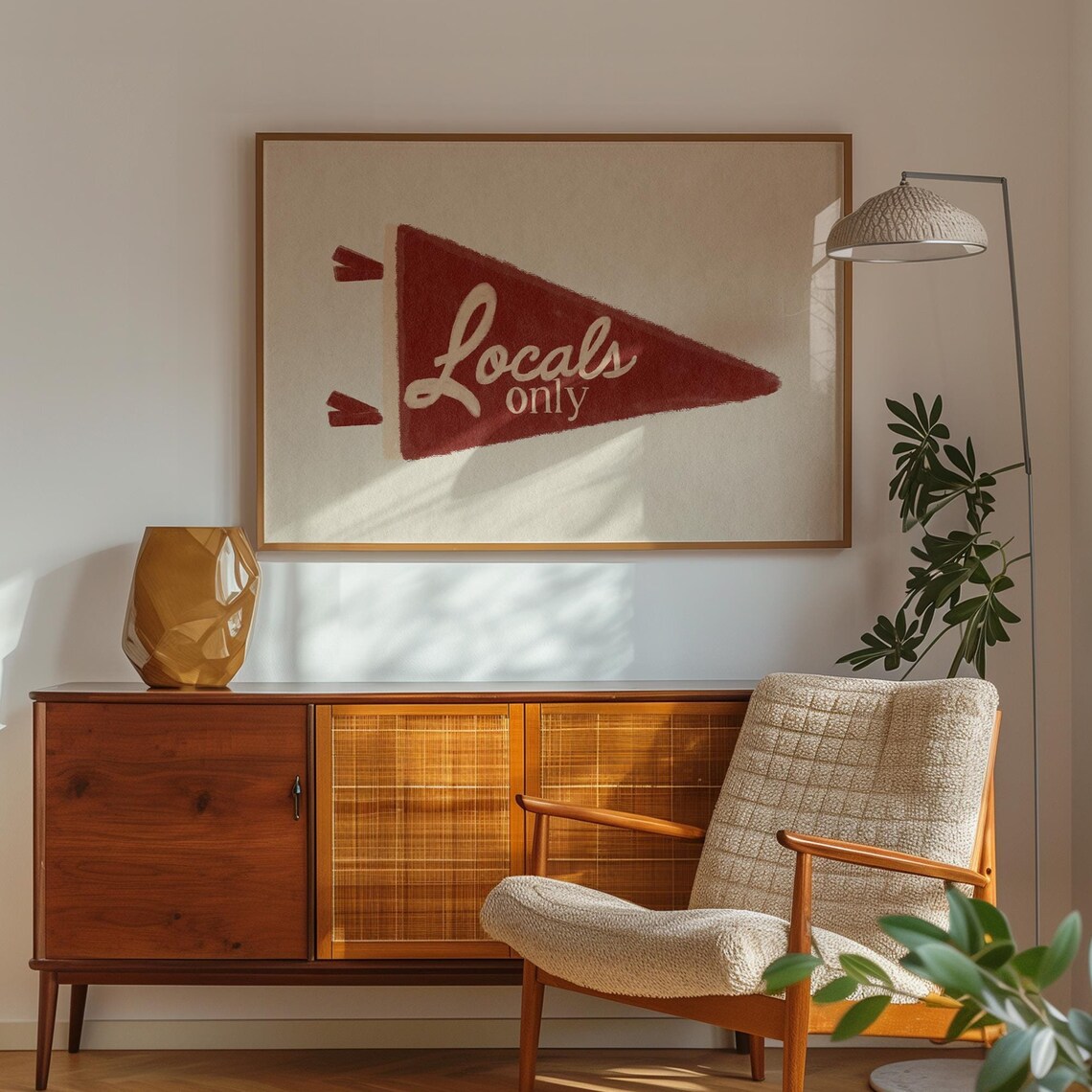Locals Only Beach House Decor Nautical Art Print