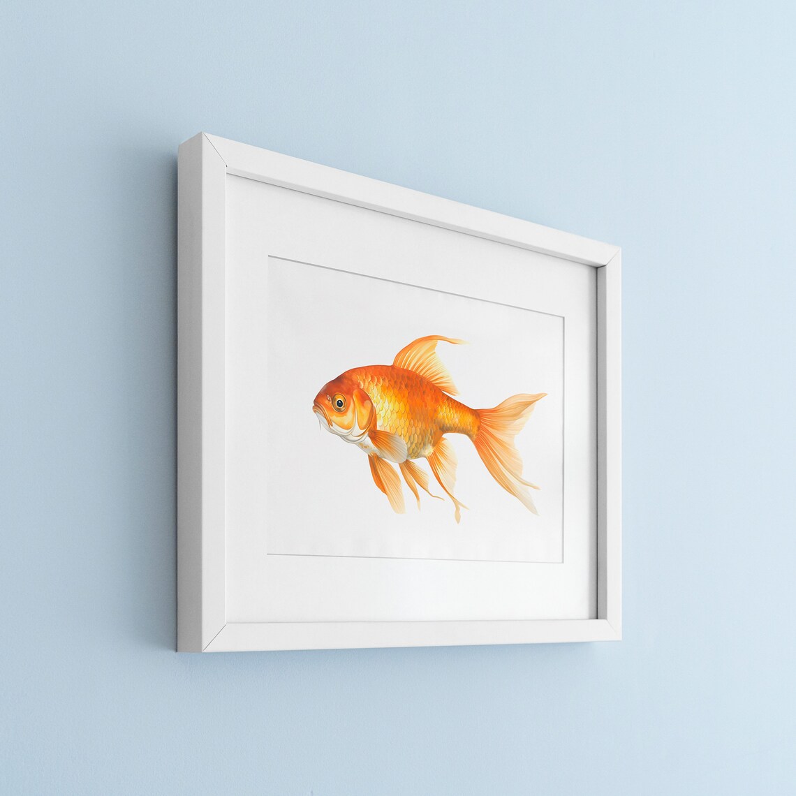 Vintage Goldfish Fish Print, Sea Life Wall Art - Image 3
