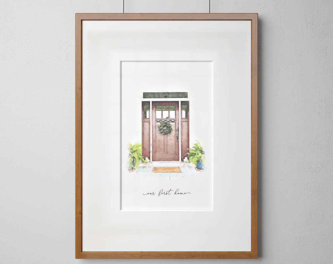 Custom House Portrait - Watercolor
