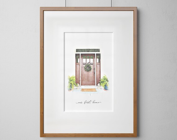Custom House Portrait - Watercolor