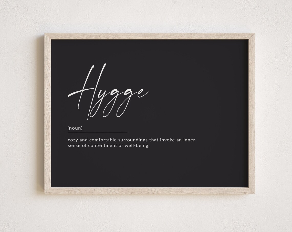 Hygge Definition Poster, Scandinavian Danish Wall Art - Image 2