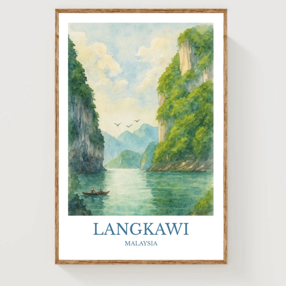 Langkawi Travel Poster, Island Place Print