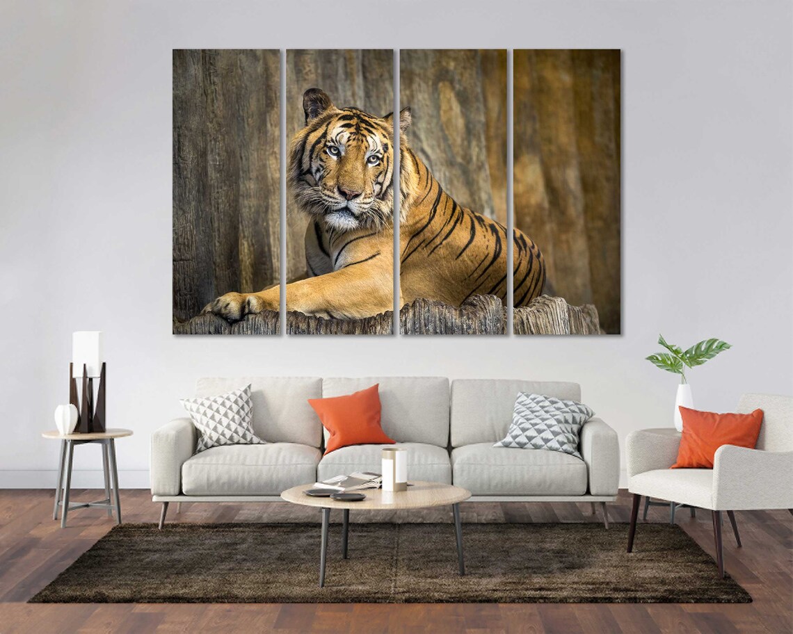 Tiger Wall Art, Modern Big Cat Poster Print - Image 2