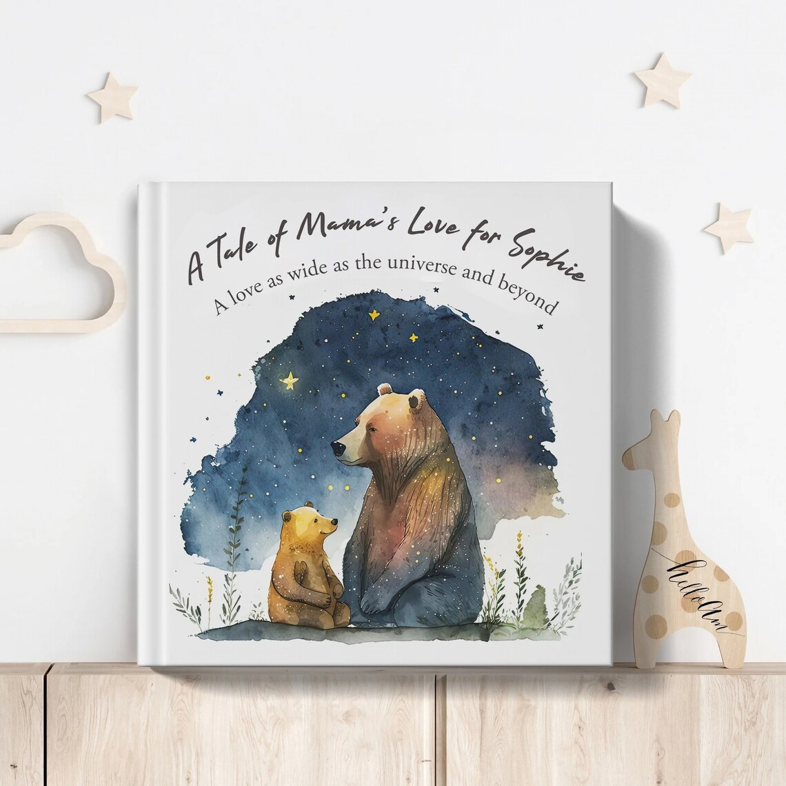 Mothers Day Book For Mum Personalized Art Print