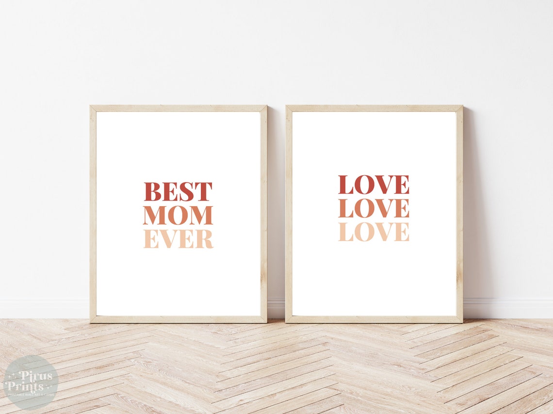 Best Mom Ever Print Wall Art Mothers Day Gift Wall Decor Instant - Image 5