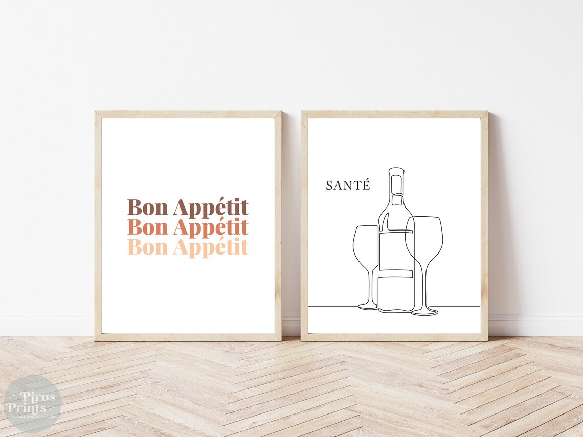 Bon Appetit Art Print, Kitchen Wall Decor - Image 5