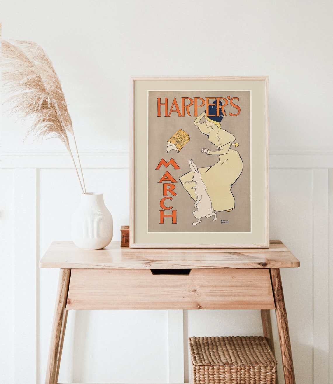 Vintage Easter Decor Easter Wall Art Vintage Easter Art Print Neutral Easter Decor Vintage Harpers Print Digital Download - Image 4