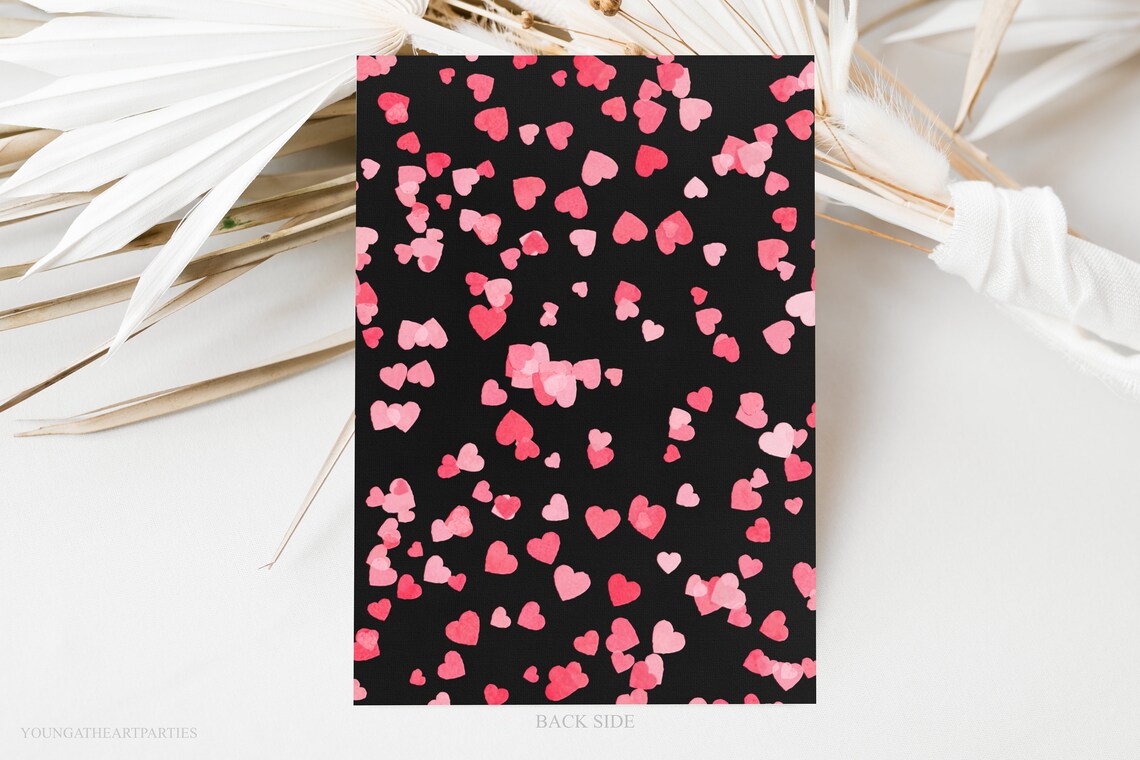 Chic Cocktails and Kisses Valentines Day Party Invitation Print - Image 5