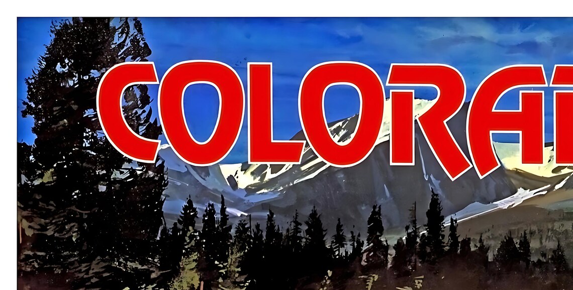 Colorado Travel Poster, Tourist Airline Art Print - Image 2