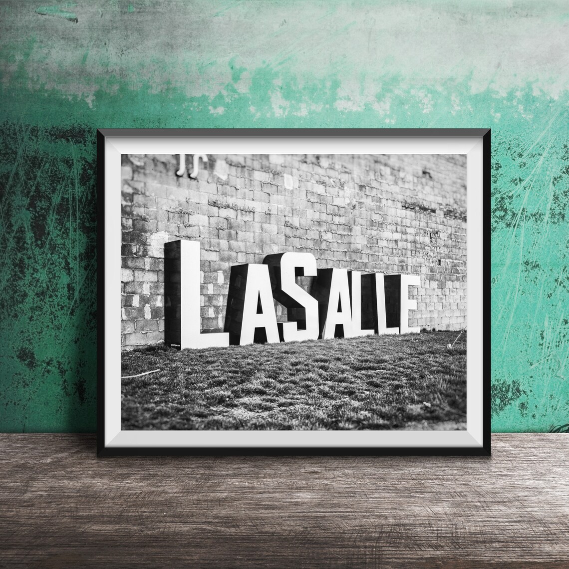 LaSalle Illinois Giant Freestanding Letter Sign Photography Poster - Image 2