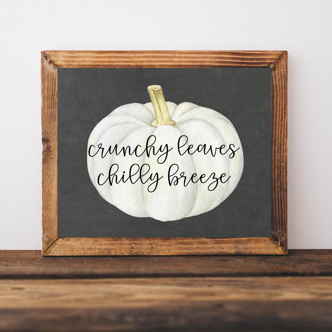 Fall Pumpkin Decor Autumn Wall Art Print