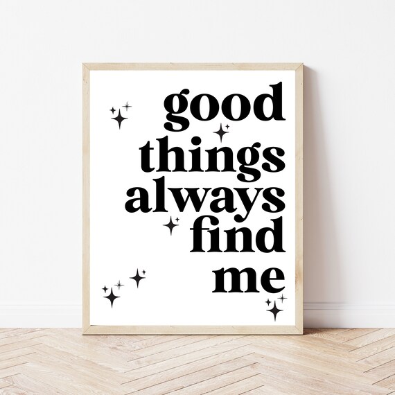 Law Of Attraction Retro Prints Lucky Girl Syndrome Dorm Decor Manifestation Sign Poster Money Manifesting Wall Art
