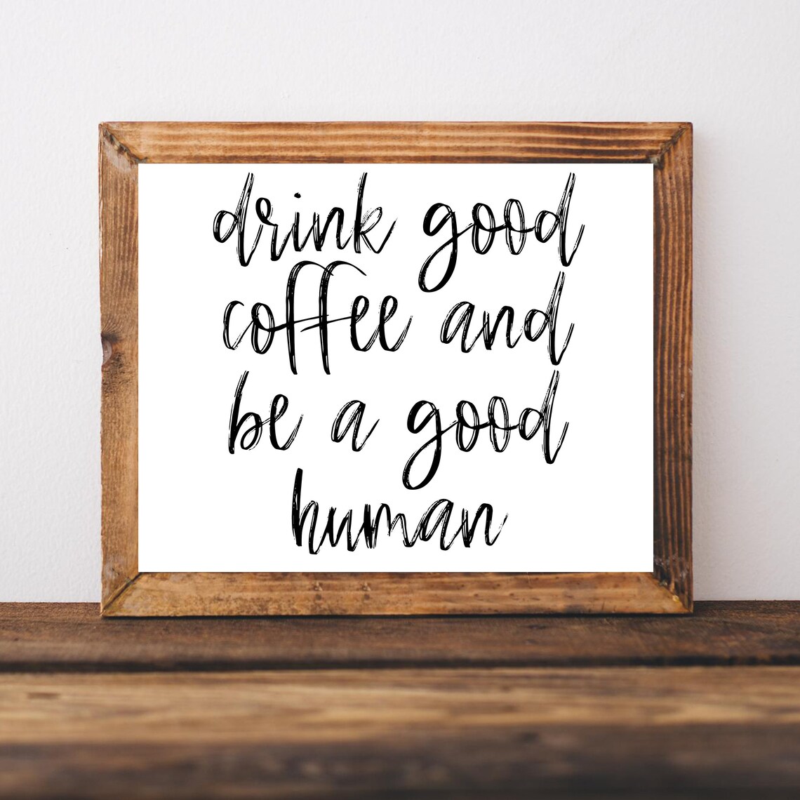 Coffee Shop Sign Art Print, Coffee Bar Decor