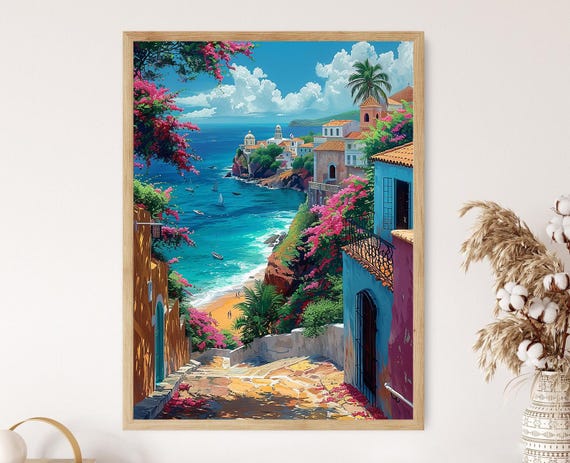 San Juan Puerto Rico Historic Cityscape Art Print