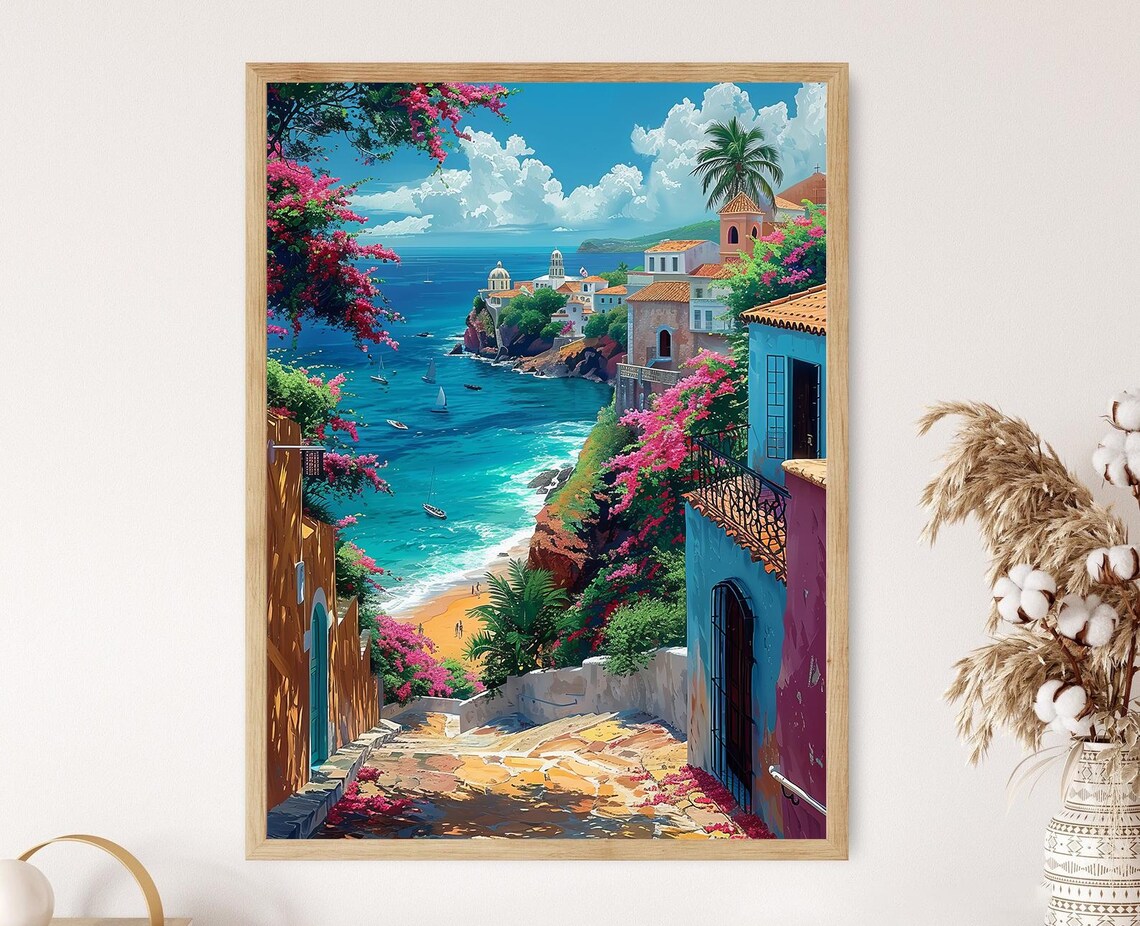 San Juan Puerto Rico Historic Cityscape Art Print