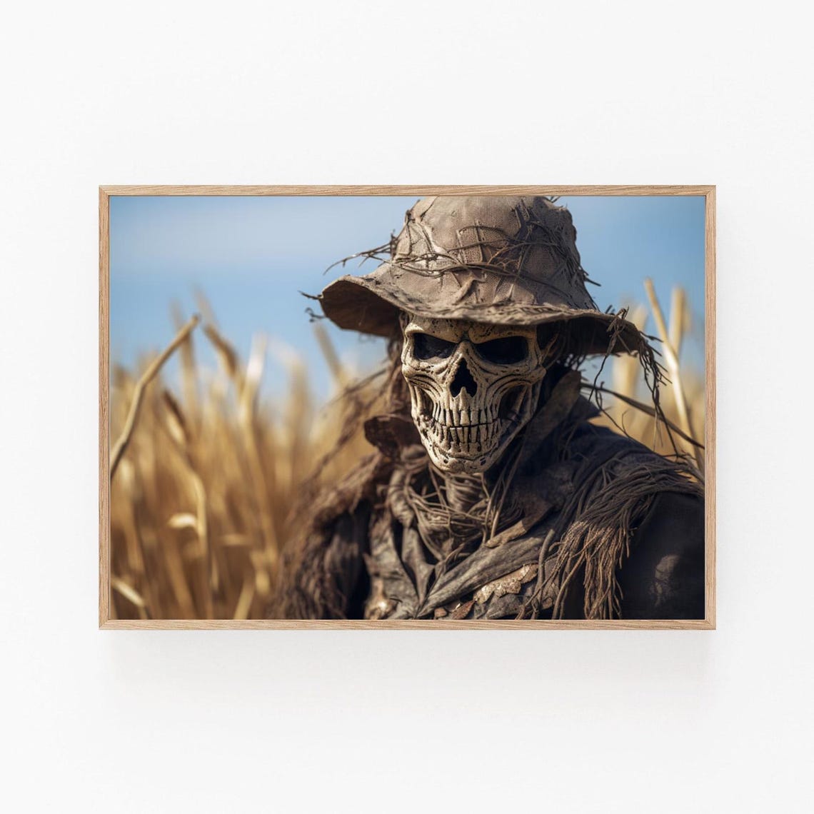 Eerie Mummy Illustration Hauntingly Detailed Art Print Spooky Home Accent Gothic Style