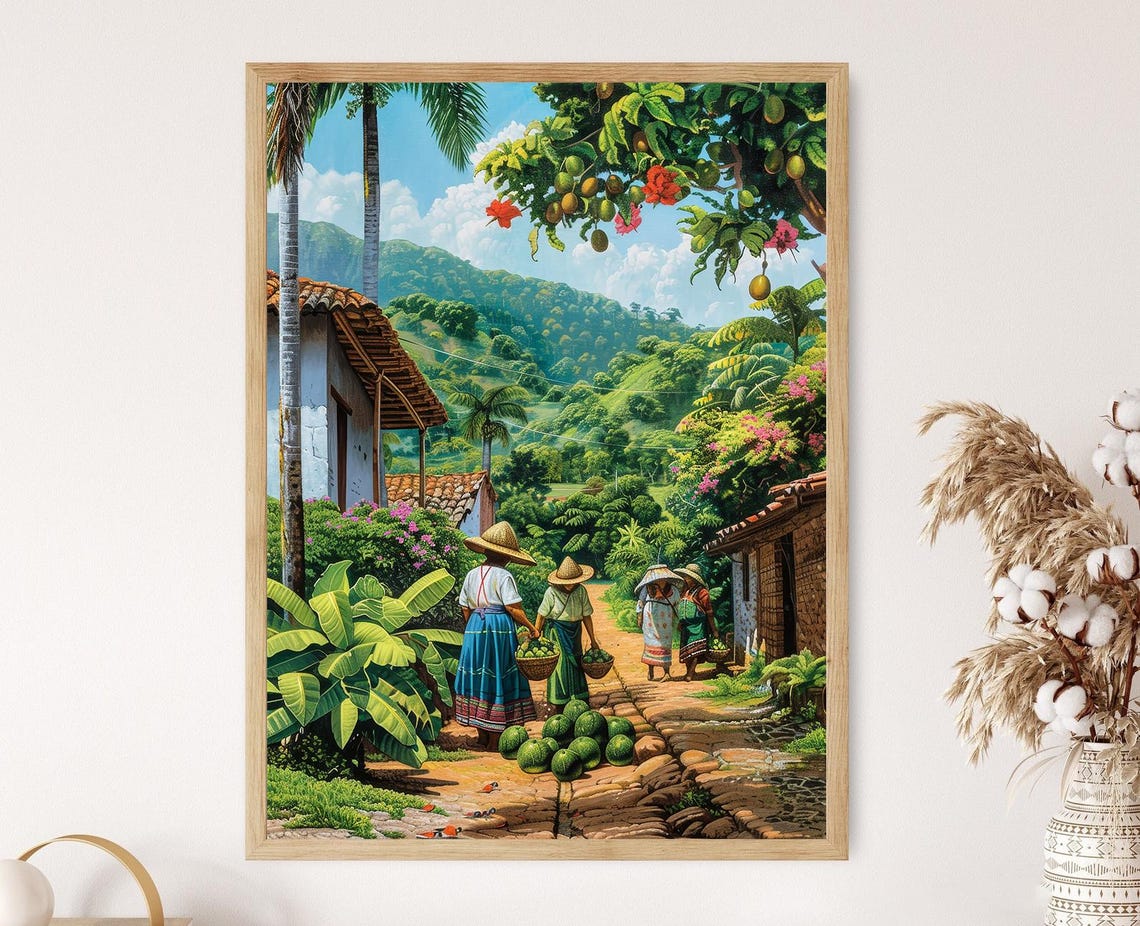 Venezuelan Avocado Farm, Art Print