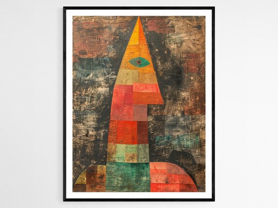 Harmonious Paul Klee Pattern Abstract, Office Decor