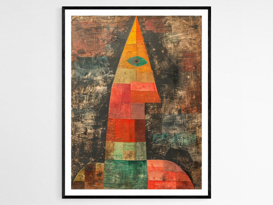 Harmonious Paul Klee Pattern Abstract, Office Decor
