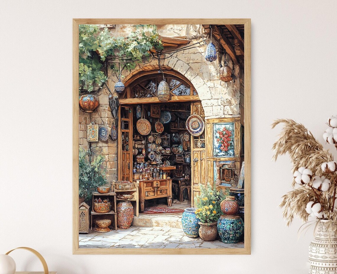 Latakia Wooden Carving Shop, Syrian Coastal Decor