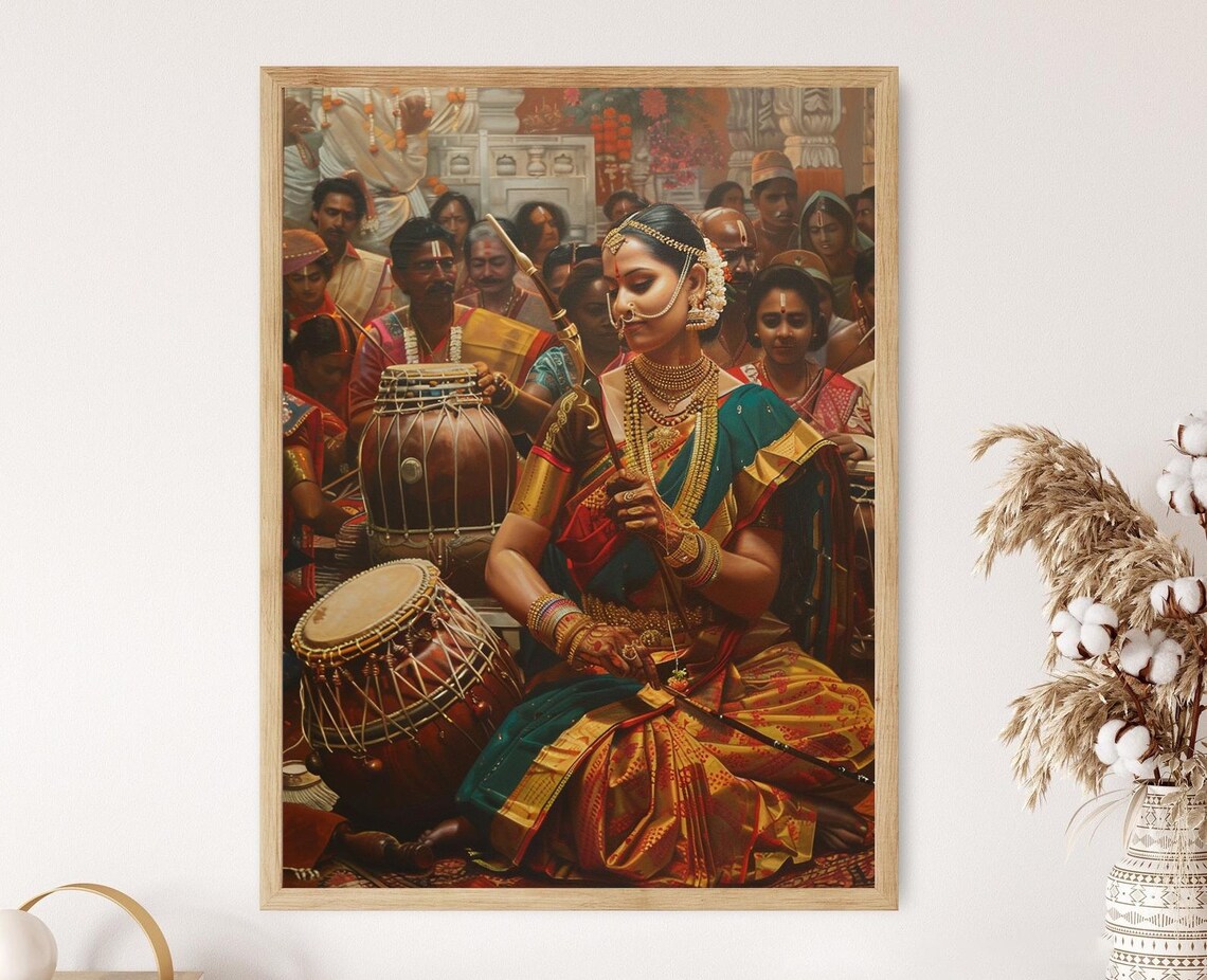 Tamil Nadu Music Performers, South Indian Cultural Painting