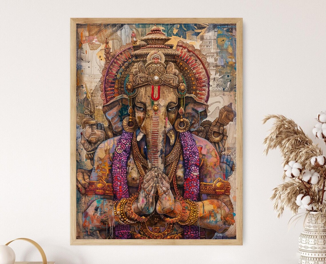 Tantric Meditation Art Print, Spiritual Wall Decor