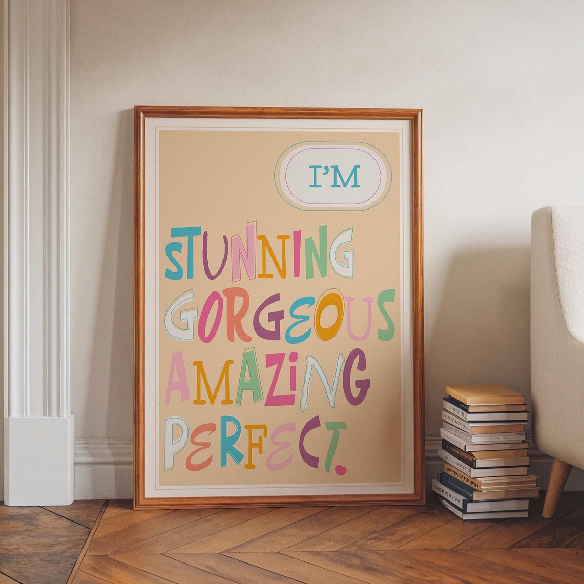 Affirmation Poster Bold Typography Motivational Print