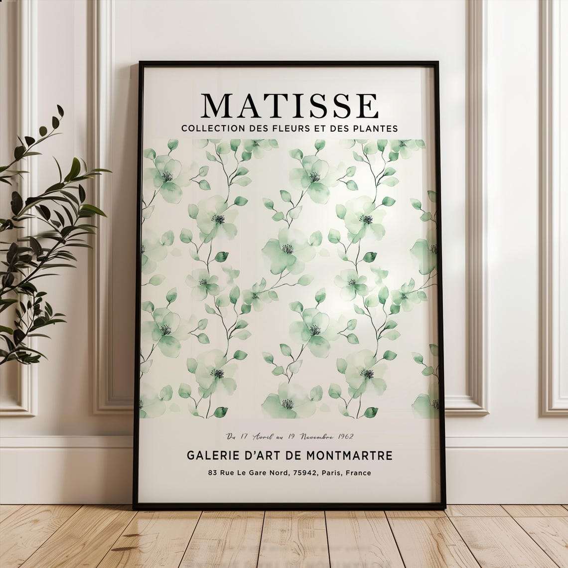Henri Matisse Art Print Flower Poster Green Market Plant Botanical
