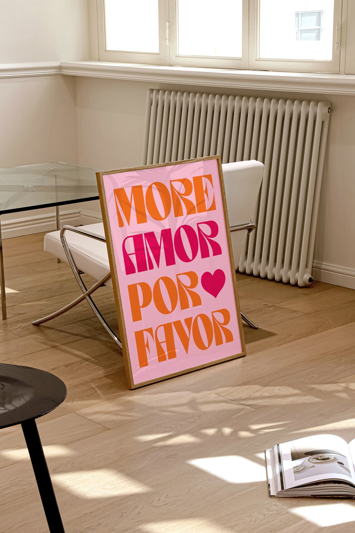 More Amor Por Favor Typography Love Poster Print - Image 2