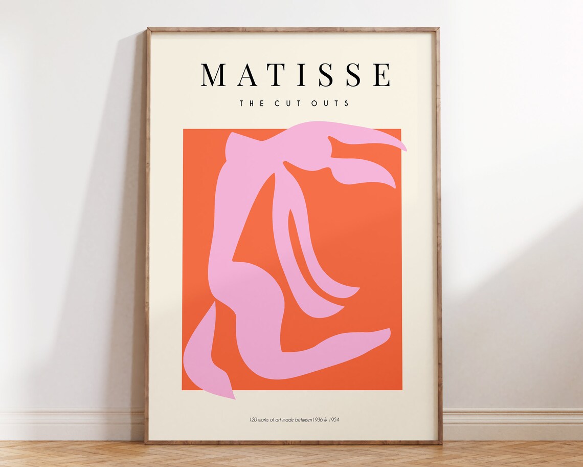 Matisse Cut Outs Exhibition Poster, Danish Pastels